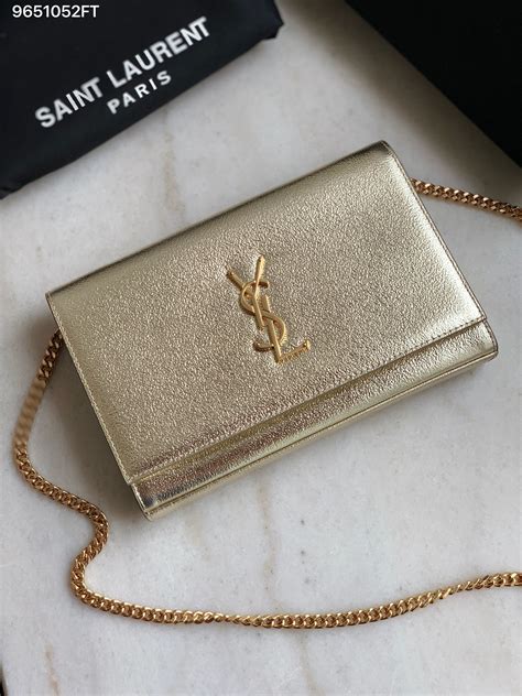 gold ysl clutch bag